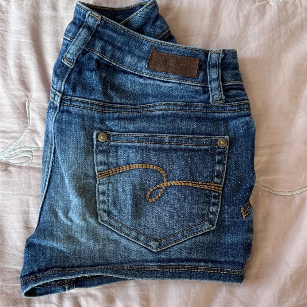 Justice Girls Denim Shorts in Blue Wash